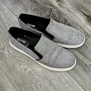 Michael Kors Gray Loafers Slip-On Shoes